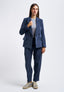Pantalone sigaretta in velluto - BLU