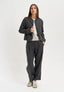 Pantalone con pattine sul retro - GRIGIO SCURO