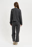 Pantalone con pattine sul retro - GRIGIO SCURO