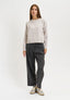 Pantalone con pattine sul retro - GRIGIO SCURO
