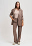 Pantalone palazzo con pinces - FANGO