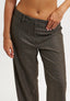 Pantalone dritto in galles - FANGO