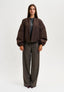 Pantalone dritto in galles - FANGO