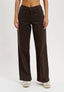 Pantalone palazzo tinto capo - MARRONE