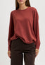 Pantalone palazzo tinto capo - MARRONE