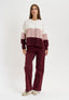 Pantalone palazzo tinto capo - BORDEAUX