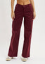 Pantalone palazzo tinto capo - BORDEAUX
