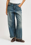 Jeans slavato gamba ampia - JEANS