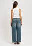 Jeans slavato gamba ampia - JEANS