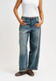 Jeans slavato gamba ampia - JEANS