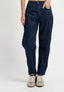 Jeans balloon con elastico retro - NERO