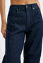 Jeans balloon con elastico retro - NERO