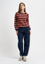 Jeans balloon con elastico retro - NERO