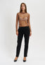 Pantalone sigaretta tinto capo - NERO