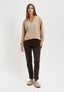 Pantalone sigaretta tinto capo - MARRONE
