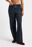 Pantalone a quadri con doppi passanti - GRIGIO MEDIO