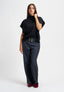 Pantalone a quadri con doppi passanti - GRIGIO MEDIO