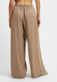 Pantalone in poliviscosa con pince - BEIGE