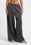 Pantalone in poliviscosa con pince - GRIGIO MEDIO