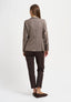 Pantaloni capri in punto milano - MARRONE