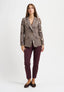 Pantaloni capri in punto milano - BORDEAUX