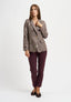Pantaloni capri in punto milano - BORDEAUX