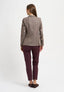 Pantaloni capri in punto milano - BORDEAUX