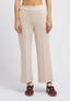 Pantalone in velluto crop - AVORIO