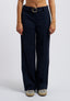 Pantalone in velluto con gamba ampia - BLU