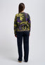Pantalone in velluto con gamba ampia - BLU