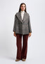 Pantalone in velluto con gamba ampia - BORDEAUX