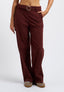 Pantalone in velluto con gamba ampia - BORDEAUX
