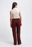 Pantalone in velluto con gamba ampia - BORDEAUX