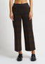 Pantalone in punto milano a quadri - MARRONE