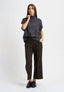 Pantalone in punto milano a quadri - MARRONE