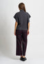 Pantalone in punto milano a quadri - BORDEAUX