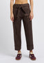 Pantalone punto milano con fusciacca - MARRONE