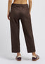 Pantalone punto milano con fusciacca - MARRONE