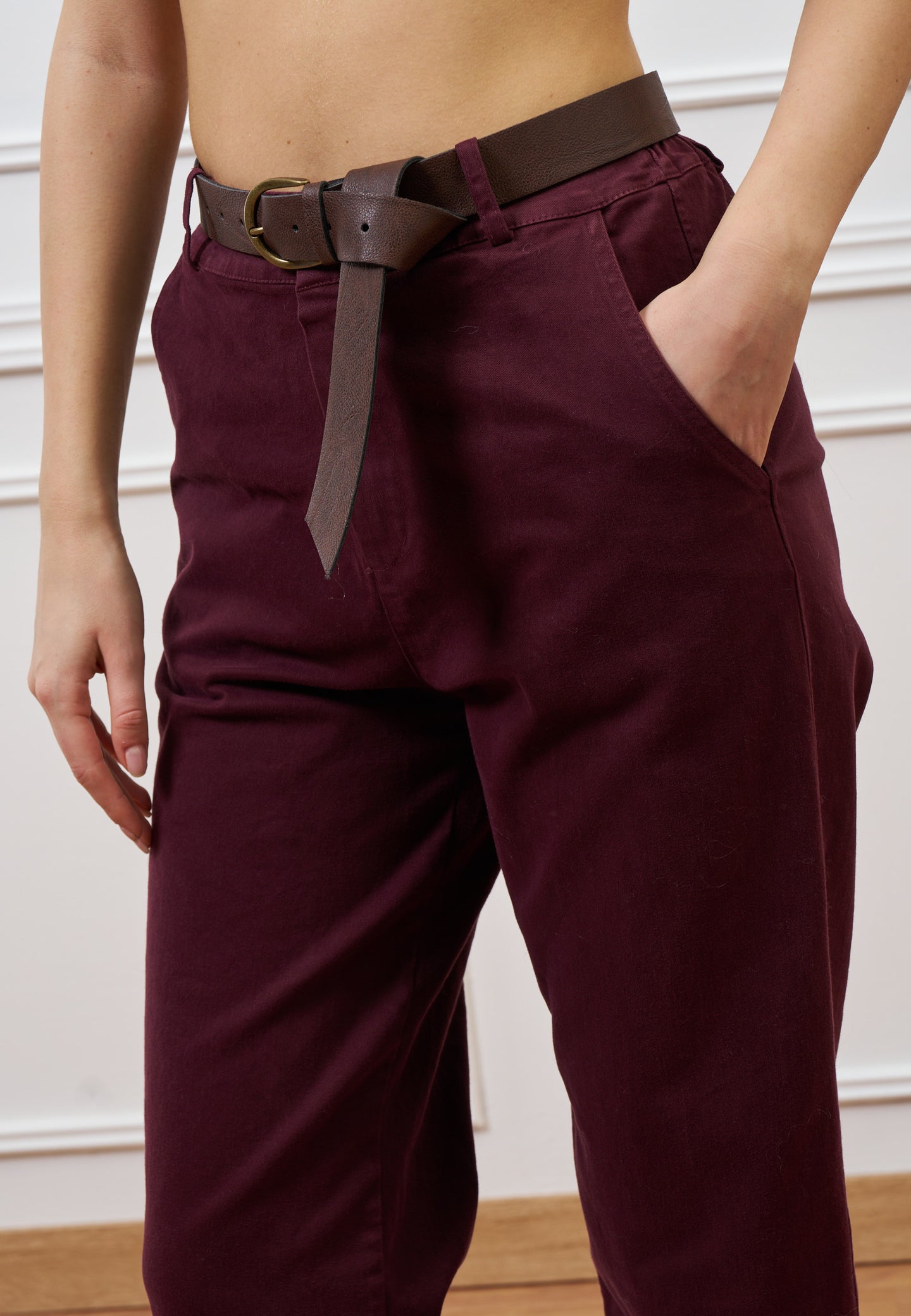 Pantalone balloon con cintura