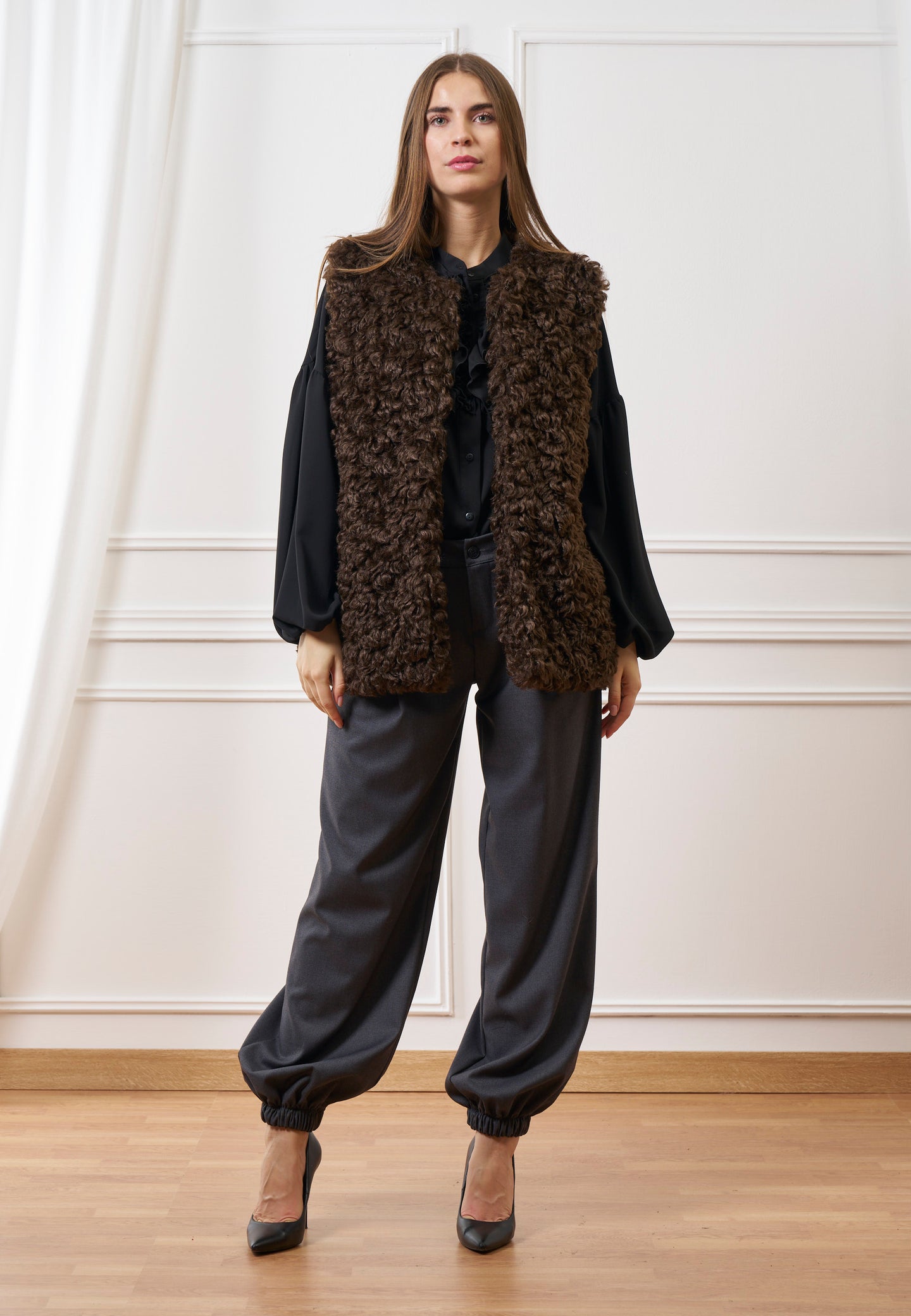 Pantalone con elastico al fondo