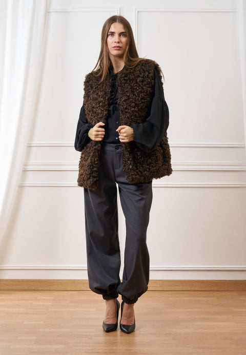 Pantalone con elastico al fondo