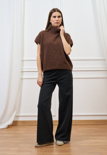 Pantalone palazzo melange