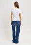 T-shirt stampa ombrello - AVORIO