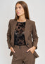 T-shirt in tulle flock  - NERO