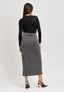 T-shirt girocollo in modal - NERO