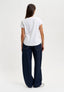 T-shirt girocollo basica - BIANCO