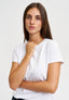 T-shirt girocollo basica - BIANCO