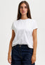 T-shirt girocollo basica - BIANCO