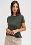 T-shirt girocollo basica - MILITARE