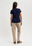 T-shirt girocollo basica - BLU